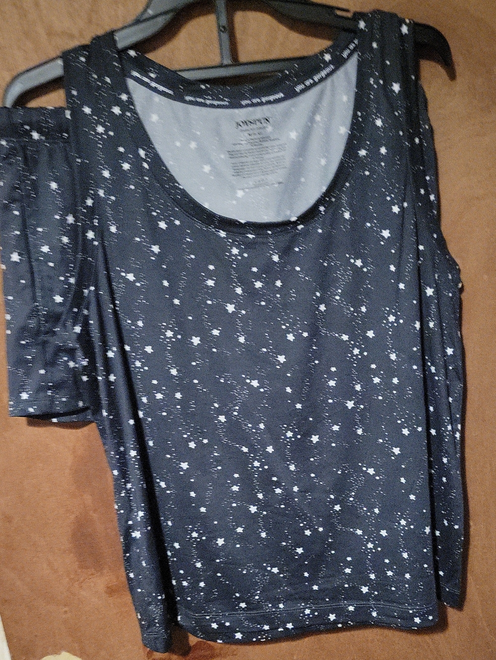 Women’s Black Star-Print Sleep Set